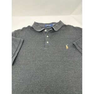 Polo Ralph Lauren Shirt Men's Size Xl Slim Fit Blue Short Sleeve Pony Pullover